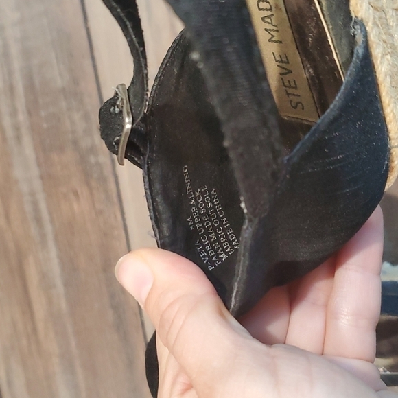 Steve Madden Women P-Veta Espadrille Wedge Sandals sz 8M  shoes - Picture 15 of 15